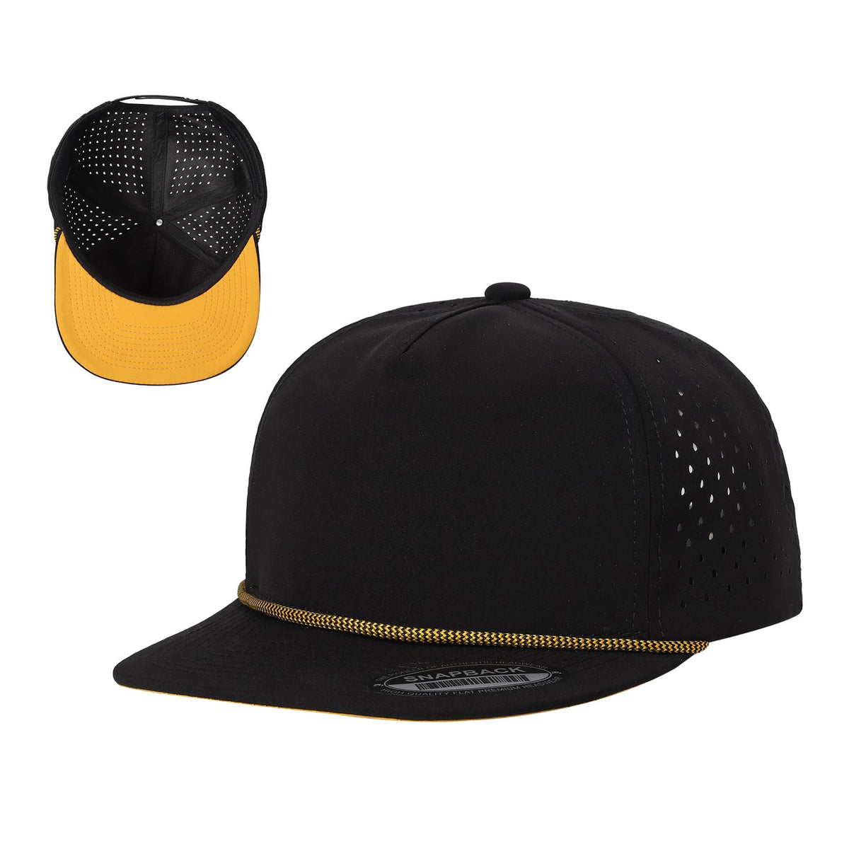 Unbranded 5 Panel Perforated Flat Bill Rope Cap – The Park Wholesale