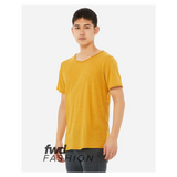 BELLA+CANVAS 3414 Unisex FWD Fashion Triblend Raw Neck Tee