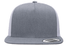 Yupoong 6006T Classic Trucker Snapback Hat, Flat Bill Cap with Mesh Back, 2-Tone Colors - YP Classics®