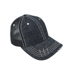 Mega Cap 6990B Denim Mesh Cap - 