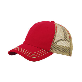 Mega Cap 6894 Washed Cotton Twill Trucker Cap