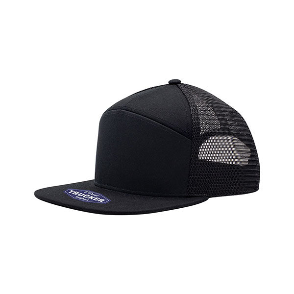 Mega Cap 6824 Cotton Twill 7 Panel Trucker Cap