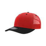 Decky 6021 - Classic Trucker Hat, 6 Panel Mid Profile Trucker Cap