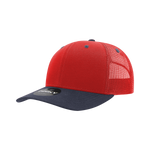Decky 6021 - Classic Trucker Hat, 6 Panel Mid Profile Trucker Cap
