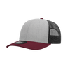 Decky 6021 - Classic Trucker Hat, 6 Panel Mid Profile Trucker Cap
