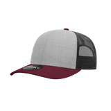 Decky 6021 - Classic Trucker Hat, 6 Panel Mid Profile Trucker Cap