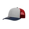 Decky 6021 - Classic Trucker Hat, 6 Panel Mid Profile Trucker Cap