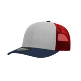 Decky 6021 - Classic Trucker Hat, 6 Panel Mid Profile Trucker Cap