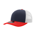 Decky 6021 - Classic Trucker Hat, 6 Panel Mid Profile Trucker Cap