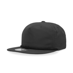 Decky 6032 - Classic Rope Cap, 5 Panel Flat Bill Hat, Snapback - 
