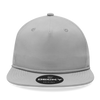 Decky 6032 - Classic Rope Cap, 5 Panel Flat Bill Hat, Snapback