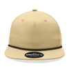 Decky 6032 - Classic Rope Cap, 5 Panel Flat Bill Hat, Snapback