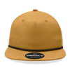 Decky 6032 - Classic Rope Cap, 5 Panel Flat Bill Hat, Snapback