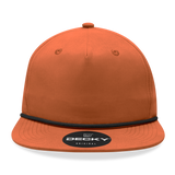 Decky 6032 - Classic Rope Cap, 5 Panel Flat Bill Hat, Snapback - CASE Pricing