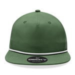 Decky 6032 - Classic Rope Cap, 5 Panel Flat Bill Hat, Snapback - CASE Pricing