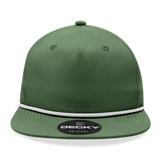 Decky 6032 - Classic Rope Cap, 5 Panel Flat Bill Hat, Snapback - CASE Pricing