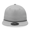 Decky 6032 - Classic Rope Cap, 5 Panel Flat Bill Hat, Snapback
