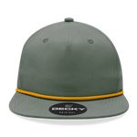 Decky 6032 - Classic Rope Cap, 5 Panel Flat Bill Hat, Snapback - CASE Pricing