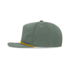 Decky 6032 - Classic Rope Cap, 5 Panel Flat Bill Hat, Snapback