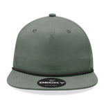 Decky 6032 - Classic Rope Cap, 5 Panel Flat Bill Hat, Snapback - CASE Pricing