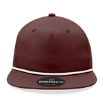 Decky 6032 - Classic Rope Cap, 5 Panel Flat Bill Hat, Snapback - CASE Pricing