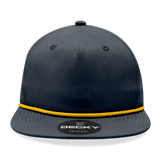 Decky 6032 - Classic Rope Cap, 5 Panel Flat Bill Hat, Snapback - CASE Pricing