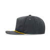 Decky 6032 - Classic Rope Cap, 5 Panel Flat Bill Hat, Snapback