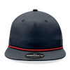 Decky 6032 - Classic Rope Cap, 5 Panel Flat Bill Hat, Snapback