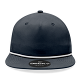 Decky 6032 - Classic Rope Cap, 5 Panel Flat Bill Hat, Snapback - CASE Pricing