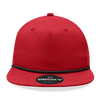 Decky 6032 - Classic Rope Cap, 5 Panel Flat Bill Hat, Snapback
