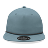 Decky 6032 - Classic Rope Cap, 5 Panel Flat Bill Hat, Snapback