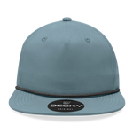 Decky 6032 - Classic Rope Cap, 5 Panel Flat Bill Hat, Snapback