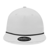 Decky 6032 - Classic Rope Cap, 5 Panel Flat Bill Hat, Snapback