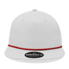 Decky 6032 - Classic Rope Cap, 5 Panel Flat Bill Hat, Snapback