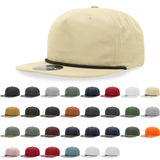 Decky 6032 - Classic Rope Cap, 5 Panel Flat Bill Hat, Snapback - CASE Pricing