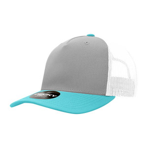Decky 6039 5 Panel Mid Profile Structured Acrylic/Polyester Trucker Hat - 
