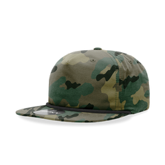 Decky 6044 5 Panel High Profile Relaxed Camo Rope Hat - 