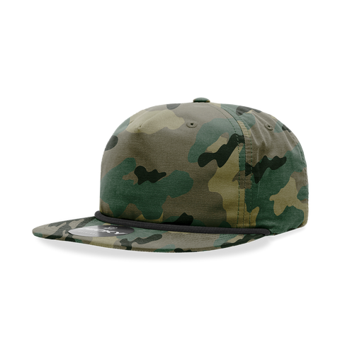 Decky 6044 5 Panel High Profile Relaxed Camo Rope Hat