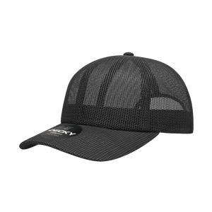 Decky 6047 6 Panel Mid Profile Relaxed Mesh Trucker Hat - 