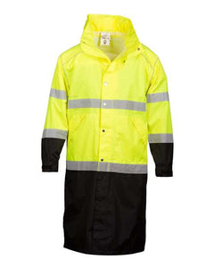 Kishigo RWJ108-109 Unisex Premium Brilliant Series® Long Rain Coat - 