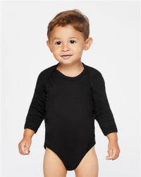 Rabbit Skins 4411 Infant Long Sleeve Baby Rib Bodysuit