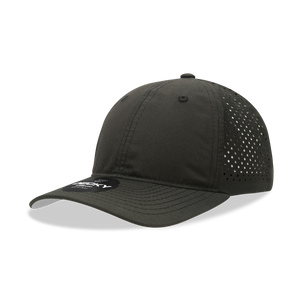 Decky 6224 6 Panel Low Profile Relaxed Perforated Performance Dad Hat - 