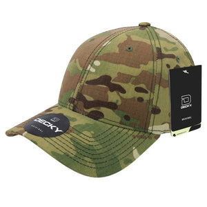 Decky 6301 - Structured Multicam L/C Cap, MultiCam Camo Hat - CASE Pricing - 