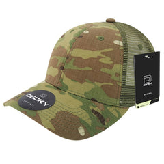 Decky 6306 - Multicam Structured L/C Trucker Cap, MultiCam Camo Trucker Hat - CASE Pricing - 