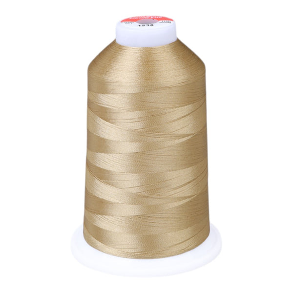 Gingko 646 PolySHINE #40 5000M Embroidery Threads-Gold Brown
