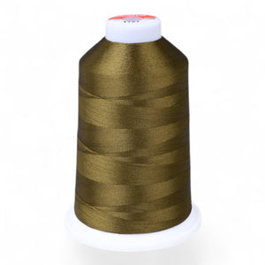 Gingko 646 PolySHINE #40 5000M Embroidery Threads-Green Brown - 
