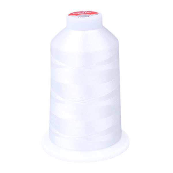 Gingko 646 PolySHINE #40 5000M Embroidery Threads-White
