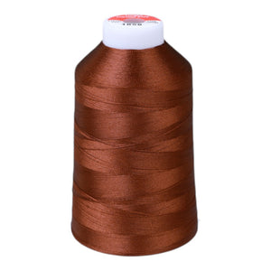 Gingko 646 PolySHINE #40 5000M Embroidery Threads-Red Brown - 