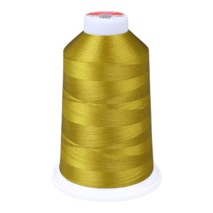 Gingko 646 PolySHINE #40 5000M Embroidery Threads-Green Gold - 