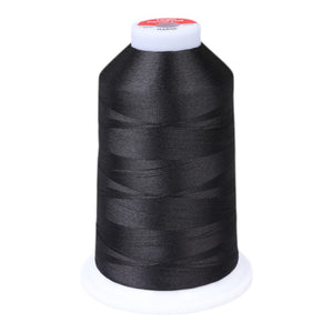 Gingko 646 PolySHINE #40 5000M Embroidery Threads-Black - 